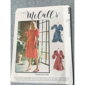 McCalls M8036 Misses Dress & Sash Sewing Pattern E5 Sizes 14 16 18 20 22 Uncut 2